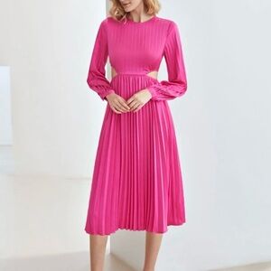 MOTF Pink Pleated Dress